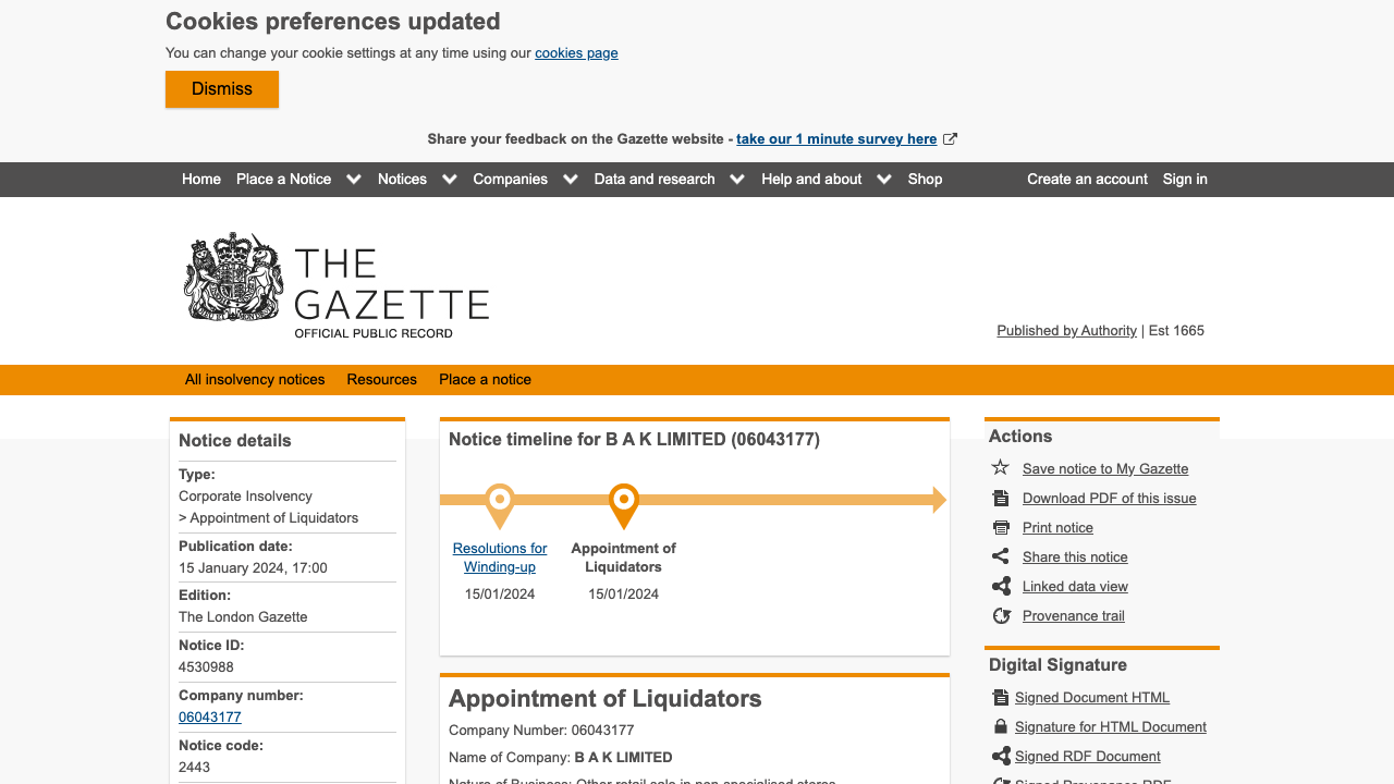 BAK-UK LTD website preview