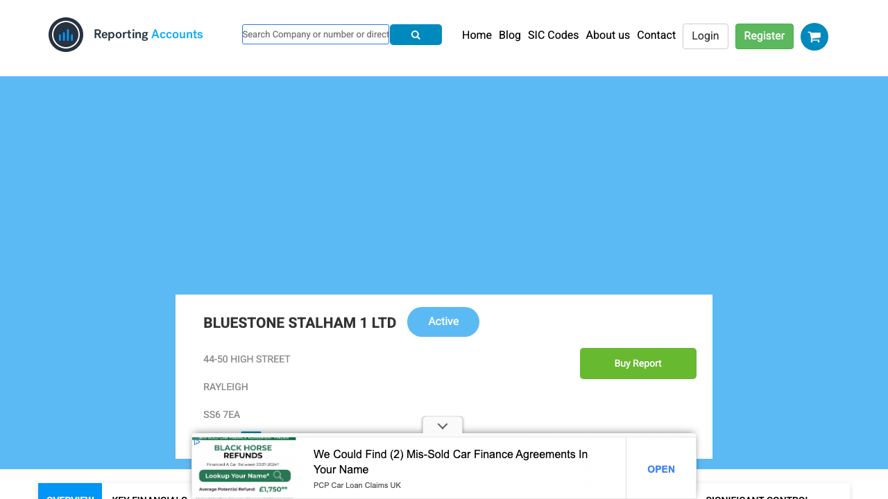 BLUESTONE STALHAM 1 LTD website preview