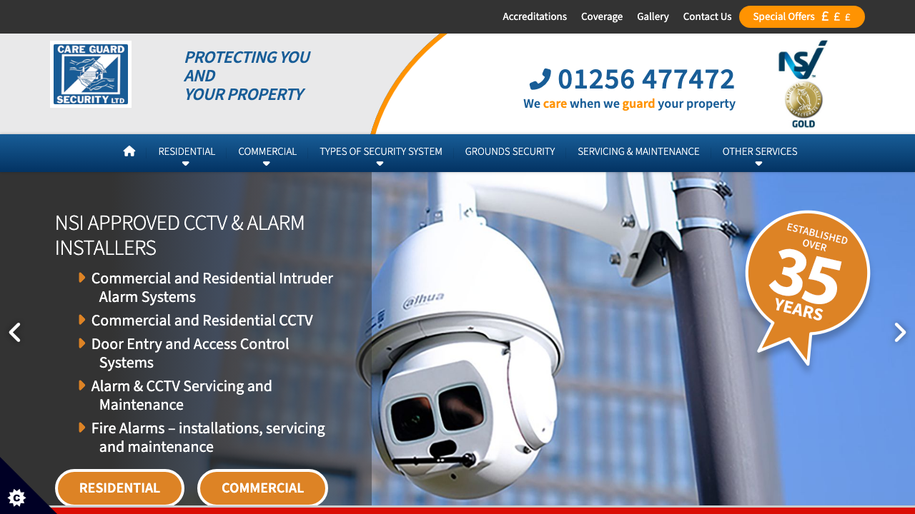 CAREGUARD SECURITY LIMITED website preview