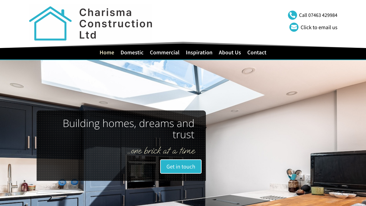 CHARISMA CONSTRUCTION LTD website preview