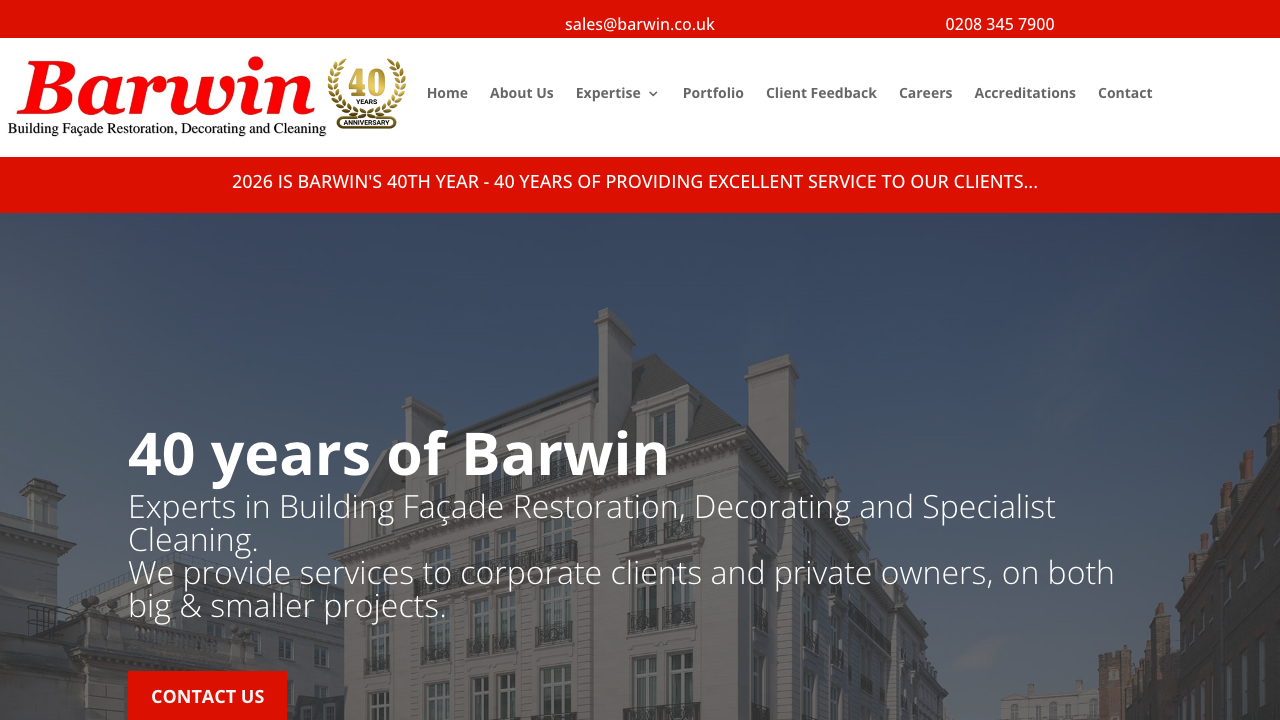 BARWIN DECORATING SERVICES LIMITED website preview