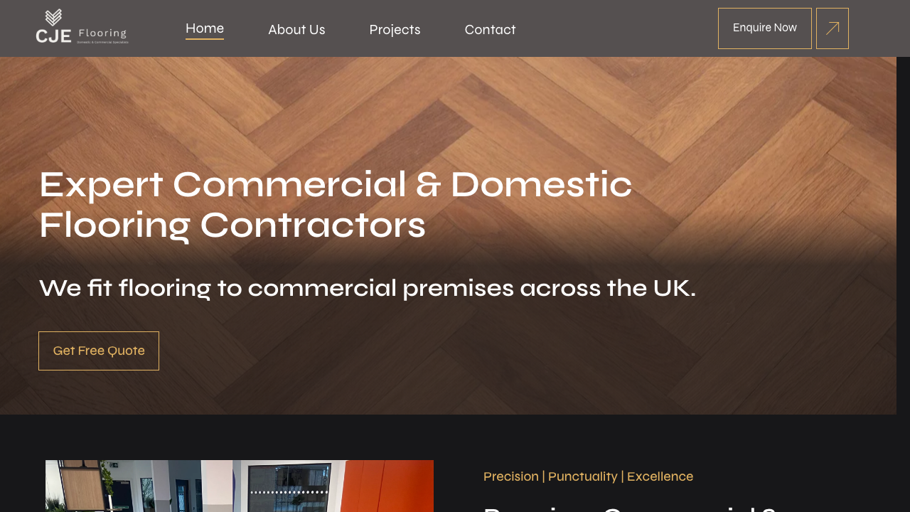 CJE FLOORING LTD website preview
