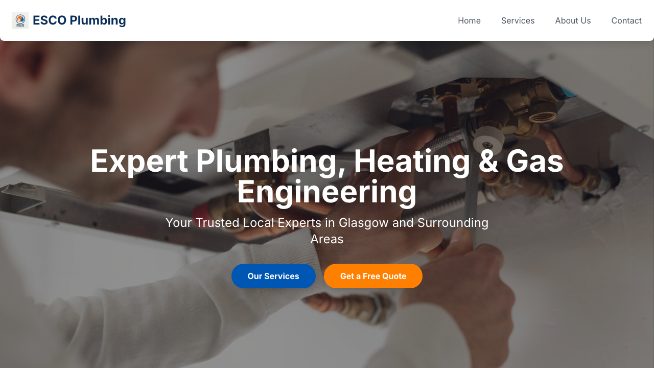ESCO PLUMBING LTD website preview