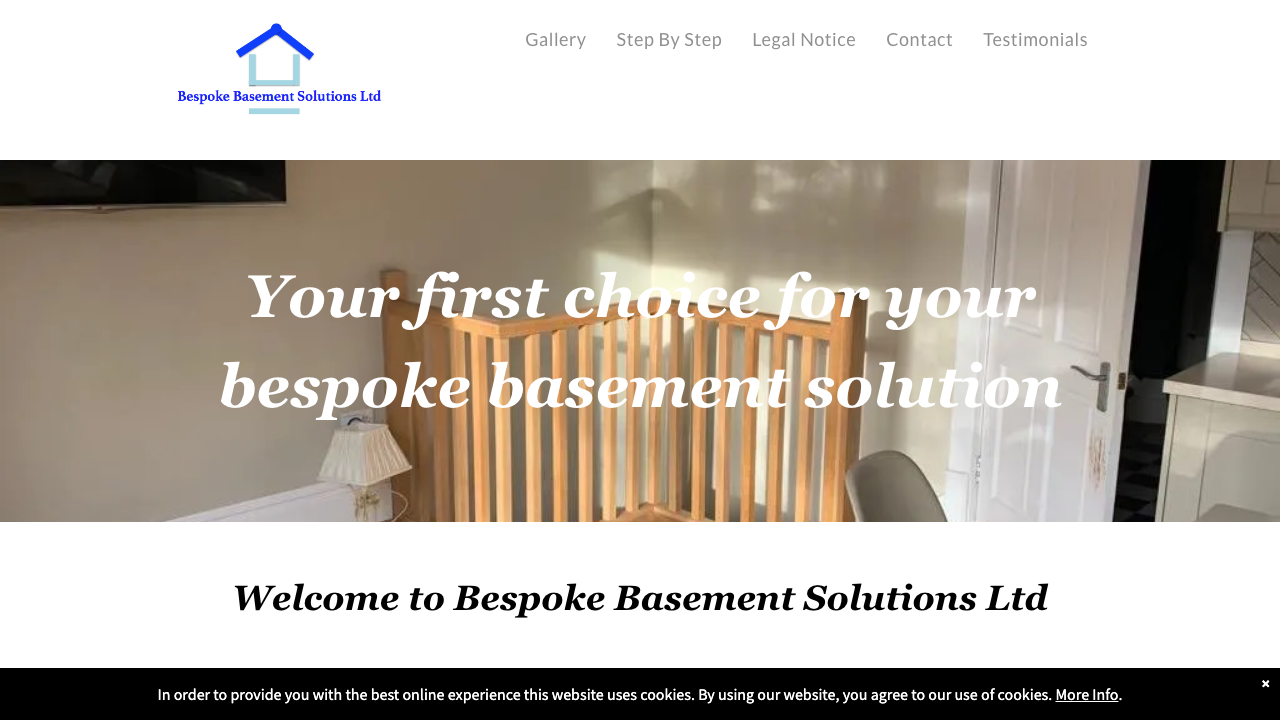 BESPOKE BASEMENT SOLUTIONS LIMITED website preview