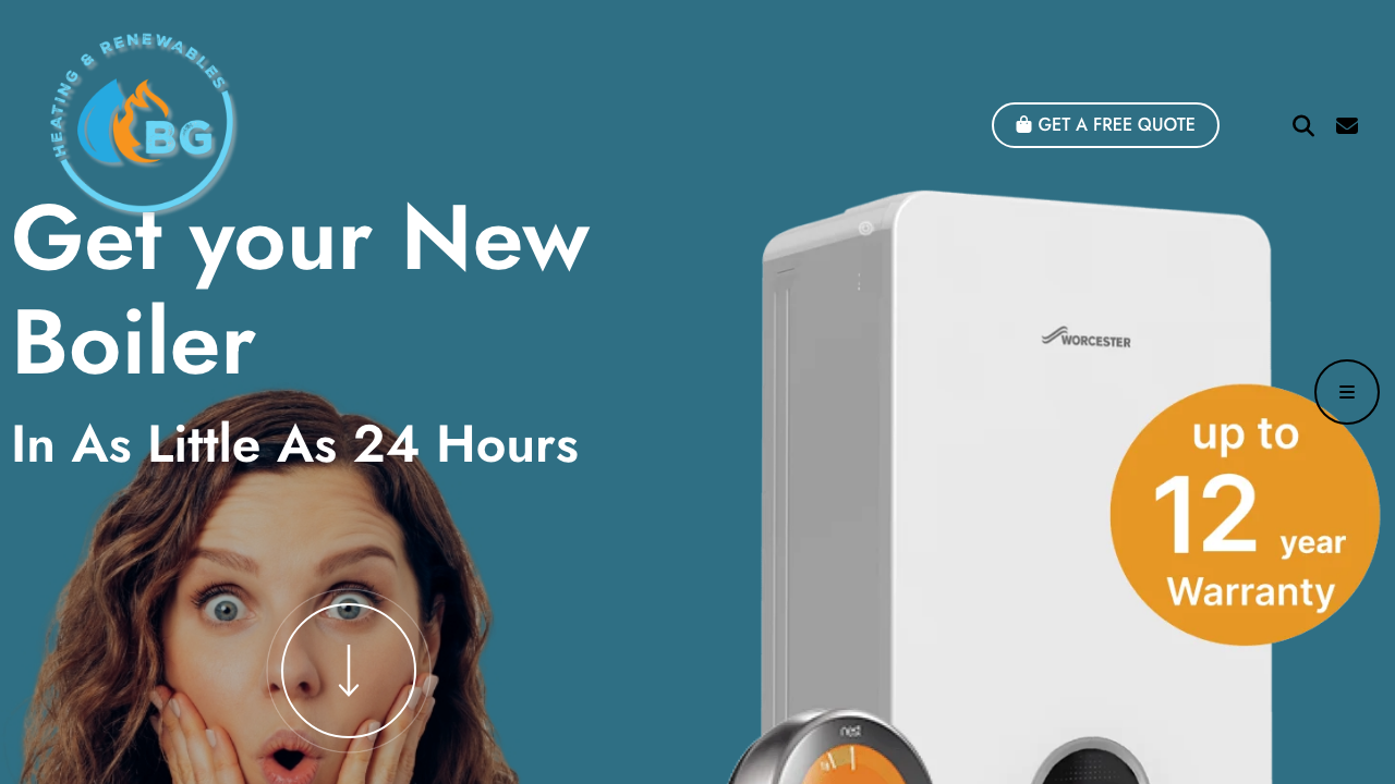 BG HEATING AND RENEWABLES LTD website preview