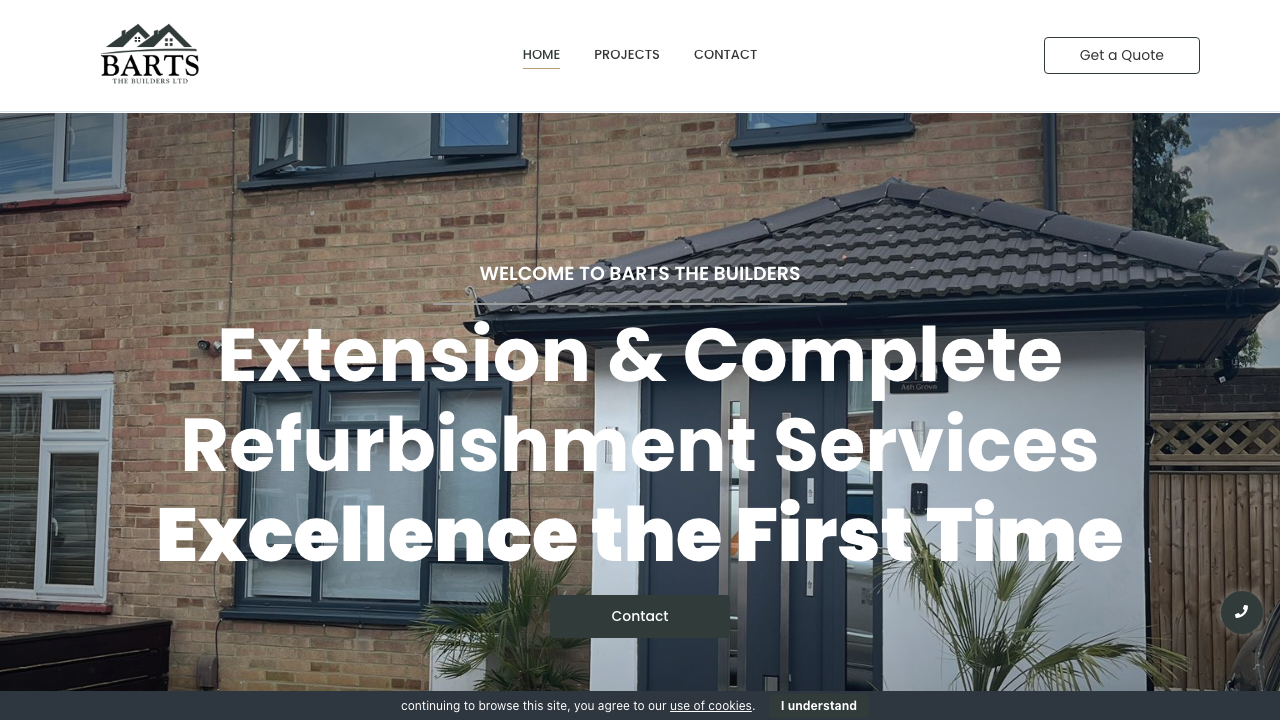 BARTRES CONSTRUCTION LIMITED website preview