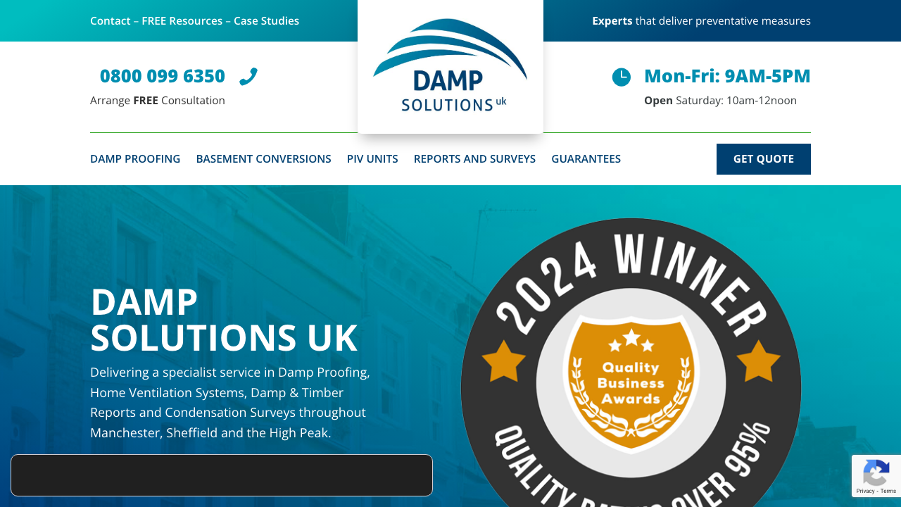 BUILDING AND DAMP SOLUTIONS LTD website preview