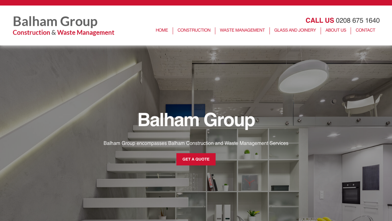 BALHAM GROUP LTD website preview