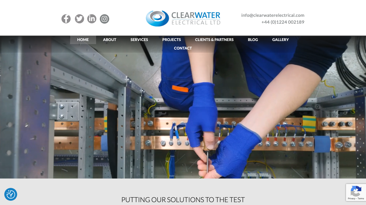 CLEARWATER ELECTRICAL LIMITED website preview