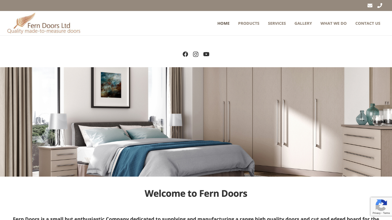 FERN DOORS LIMITED website preview