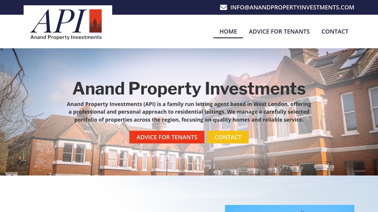 ANDEN PROPERTY INVESTMENT LTD website preview