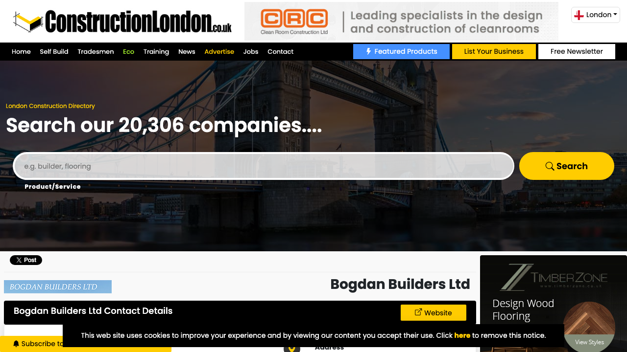 BOGDAN CONTRACTORS LTD website preview
