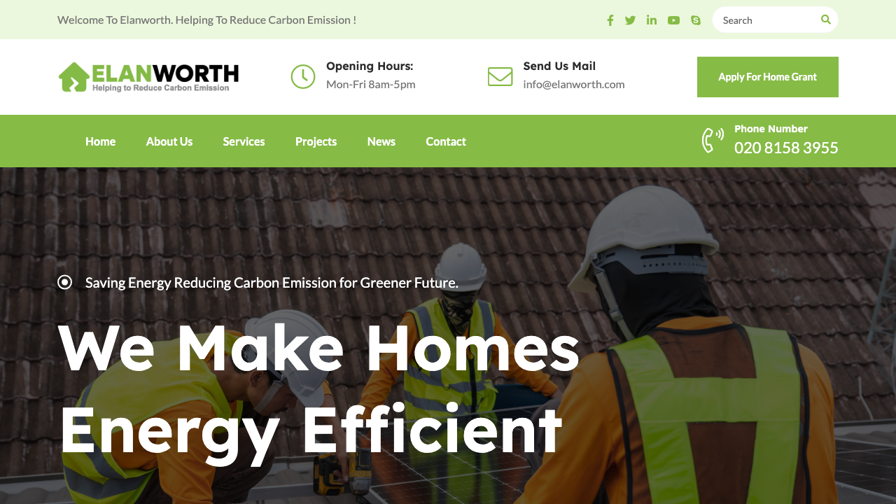 ELANWORTH LIMITED website preview