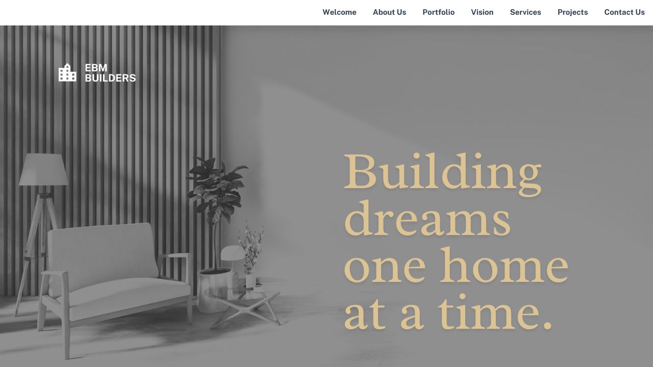 EBM BUILDERS LTD website preview