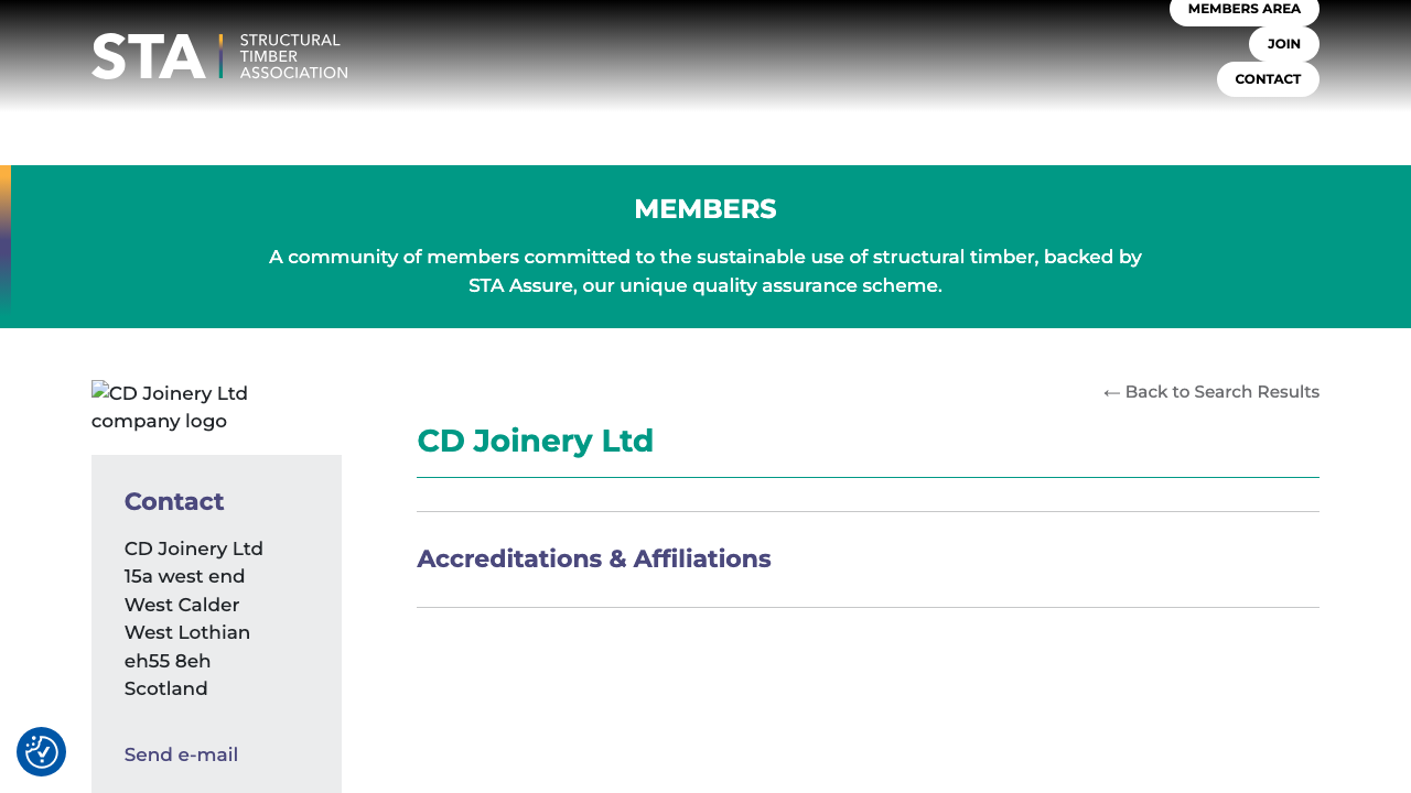 C D JOINERY LTD website preview