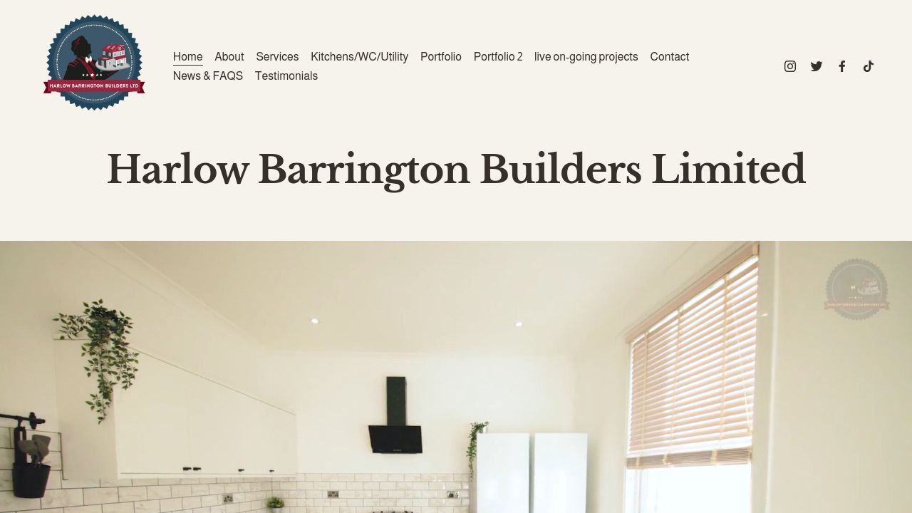 HARLOW BARRINGTON BUILDERS LIMITED website preview