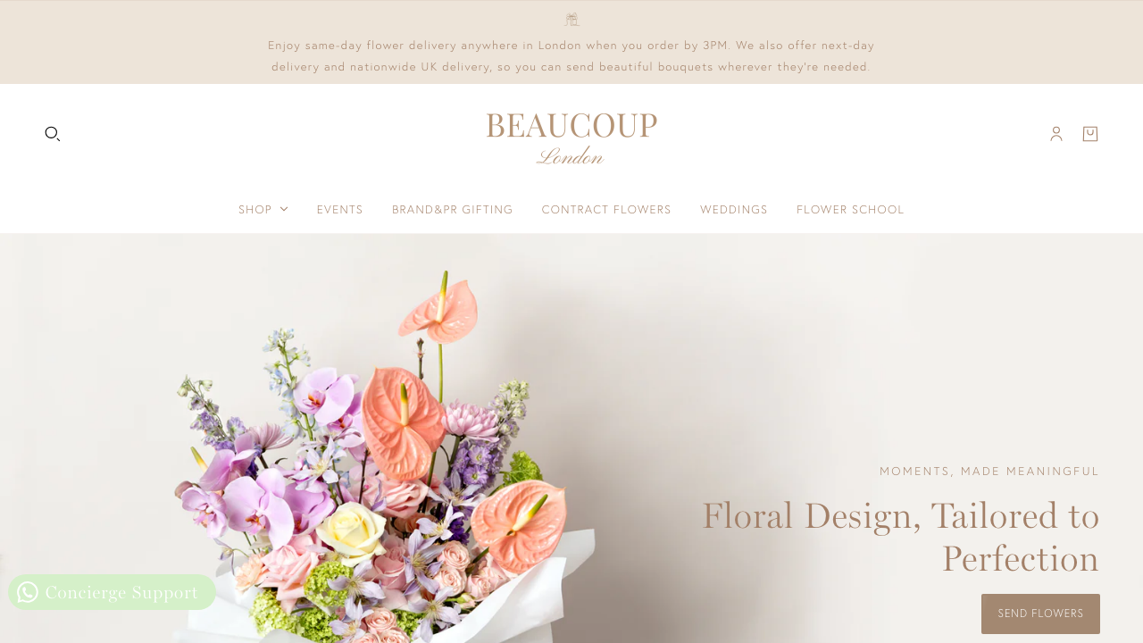 BEAUCOUP LONDON LIMITED website preview