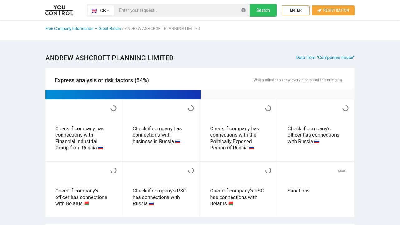 ANDREW ASHCROFT PLANNING LIMITED website preview