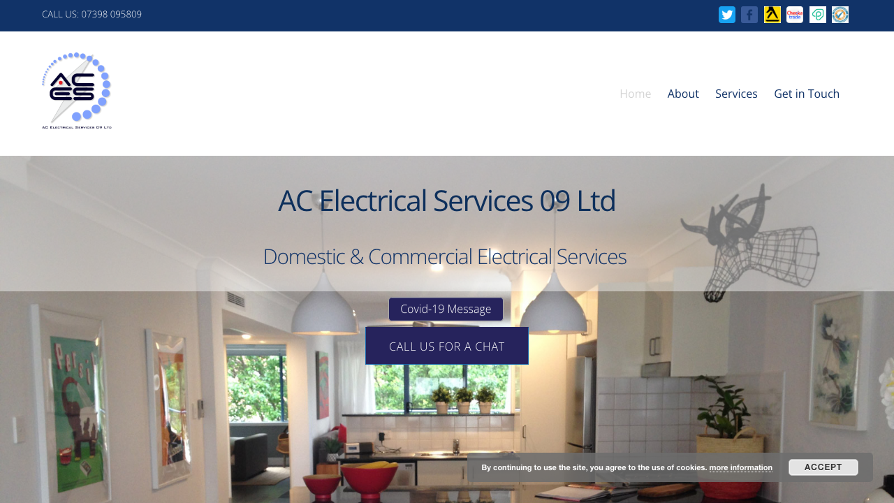 C & A ELECTRICAL SERVICES LTD website preview