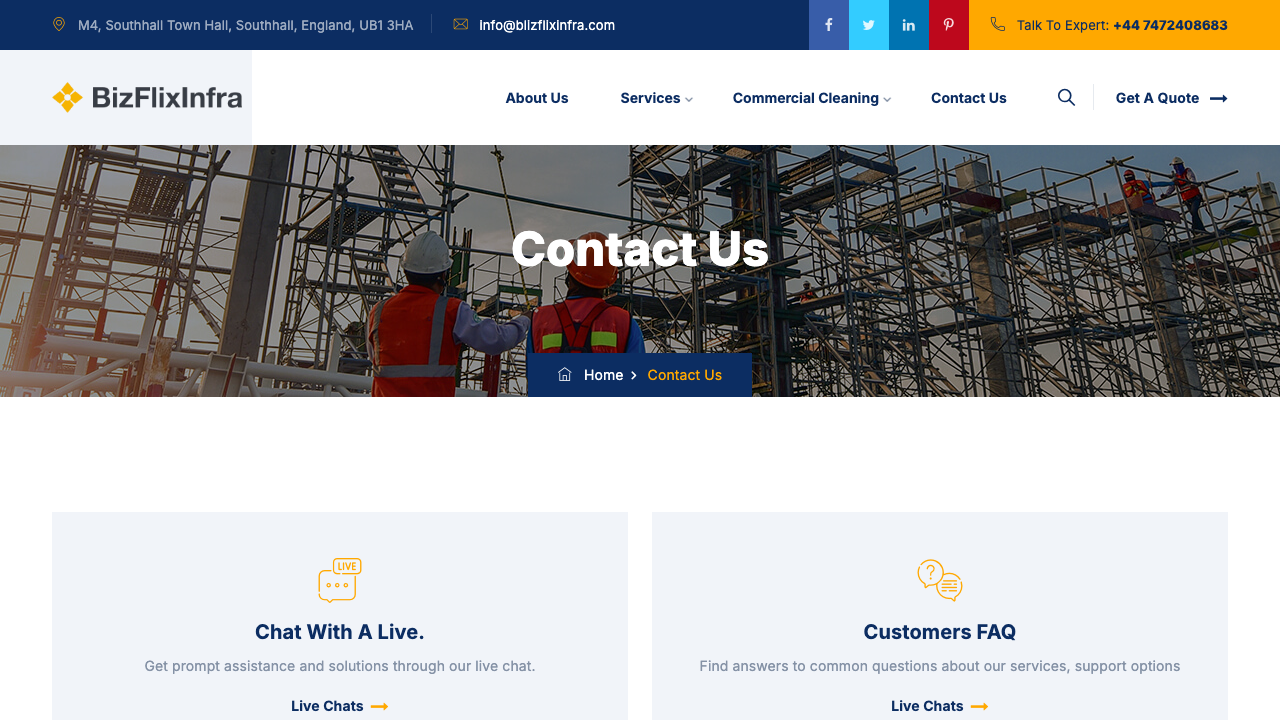 BIZFLIX INFRA LIMITED website preview