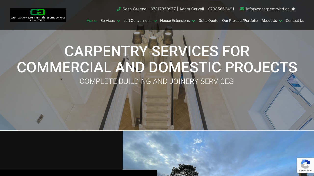CG CARPENTRY AND BUILDING LIMITED website preview