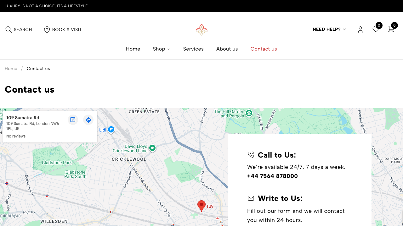 ERFAN CARPET LTD website preview