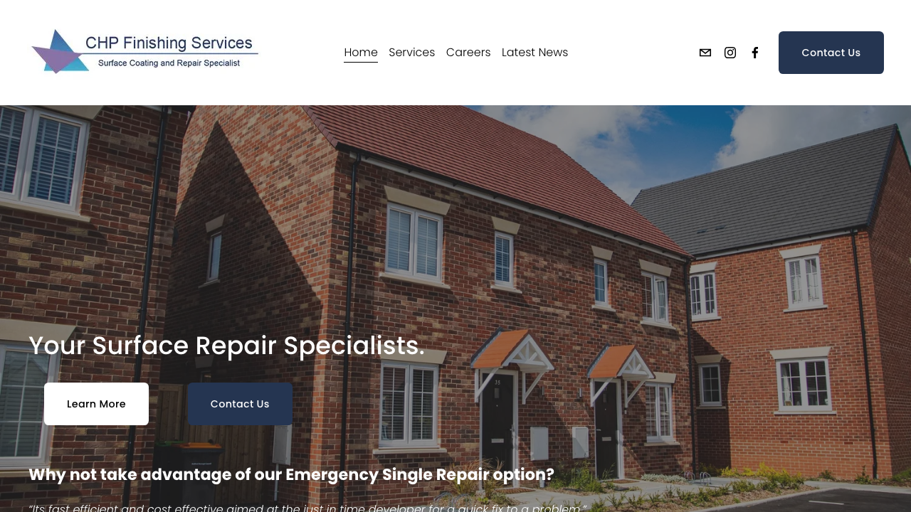 CHP FINISHING SERVICES LIMITED website preview