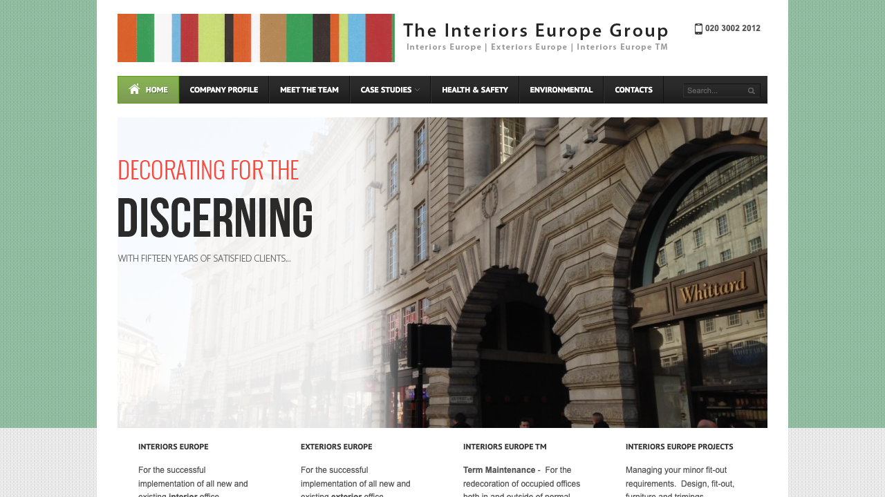 102 INTERIORS LONDON LTD website preview