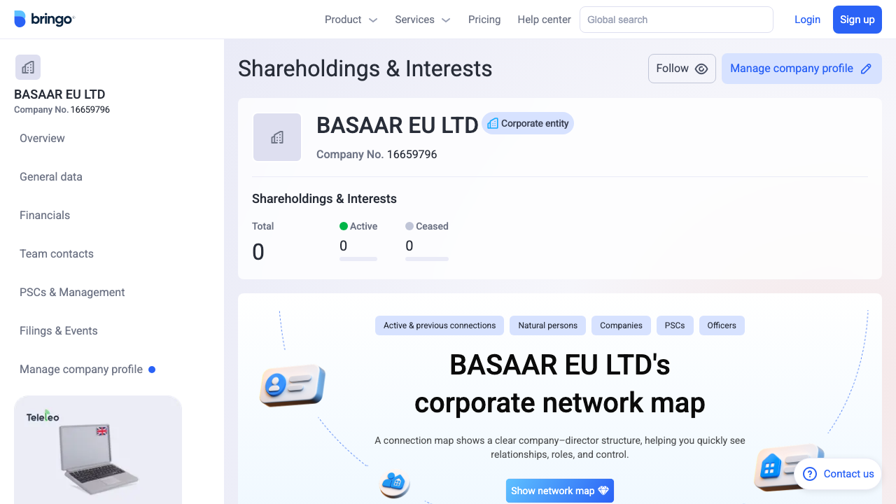 BASAAR EU LTD website preview