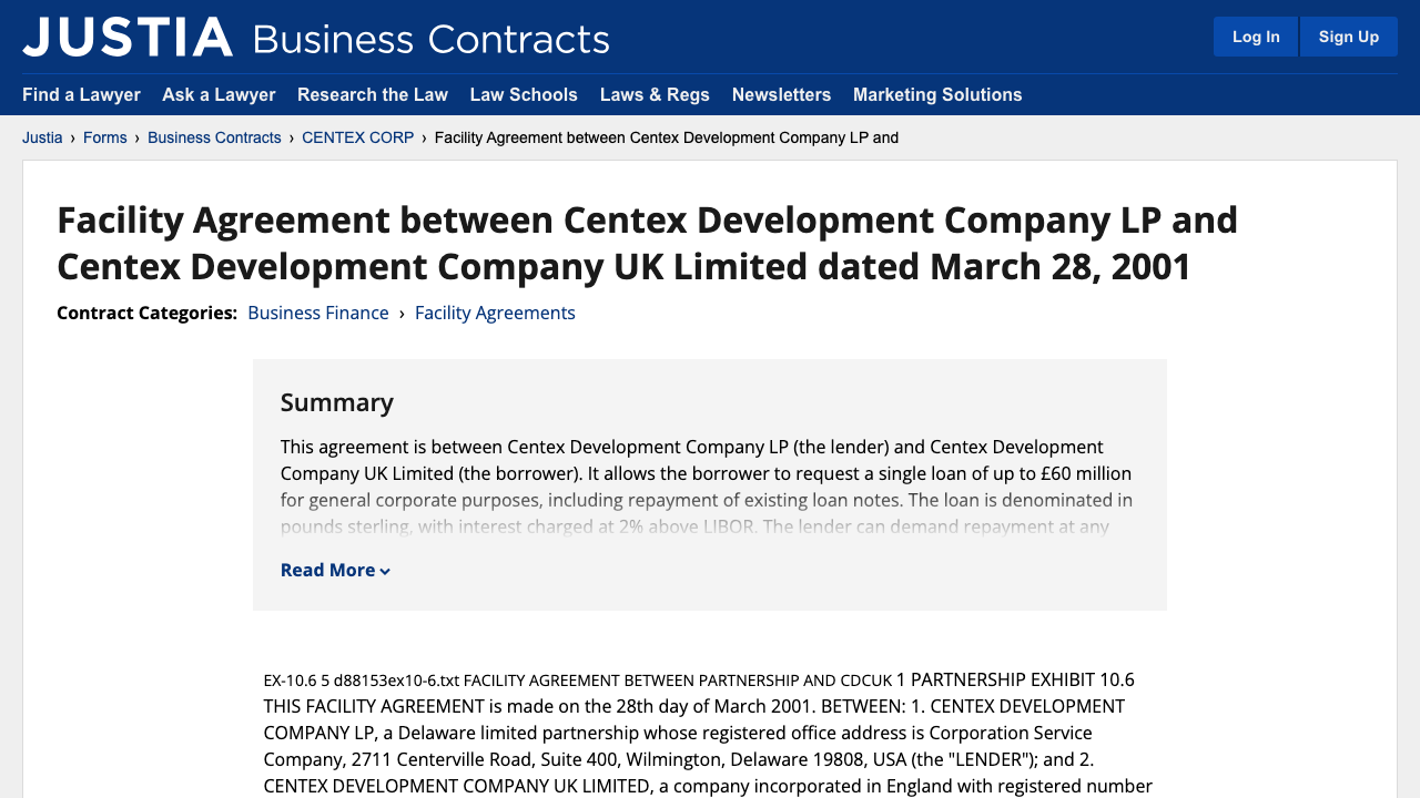 CENTEX LTD website preview