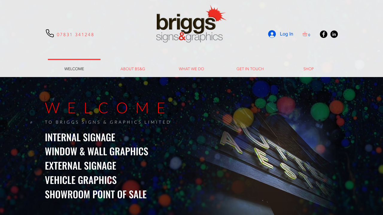 BRIGGS SIGNS AND GRAPHICS LIMITED website preview