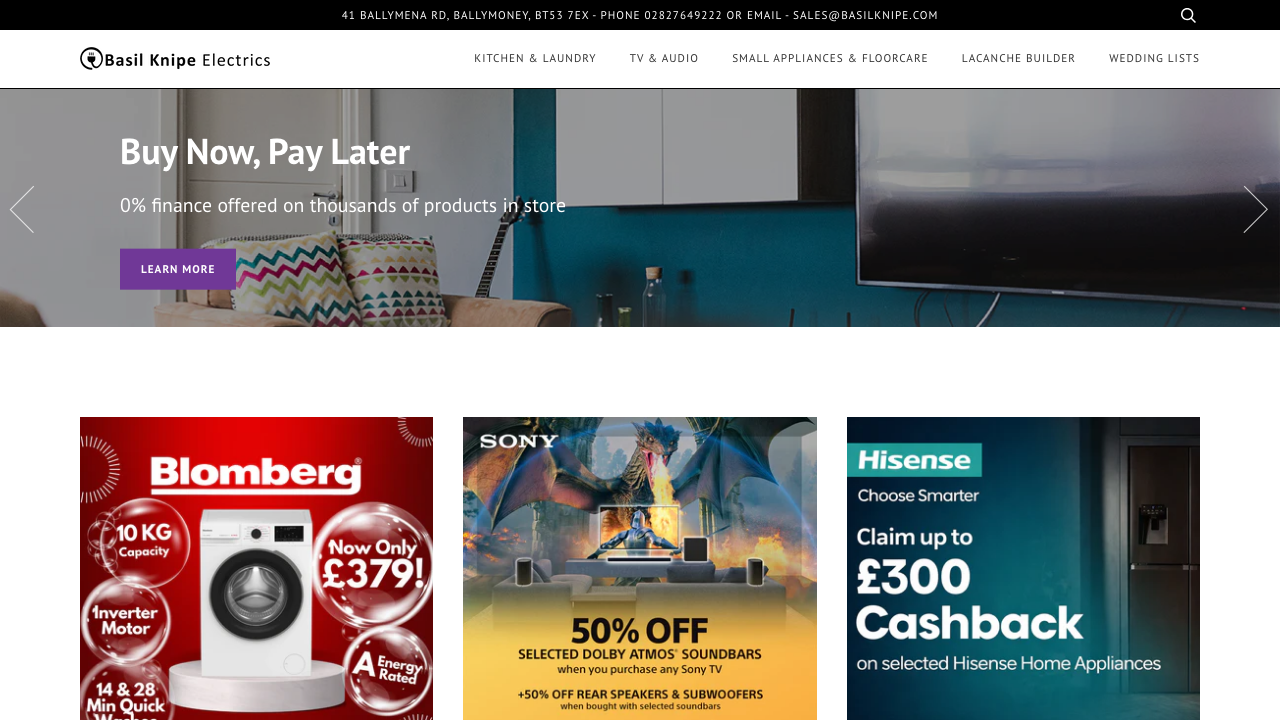 BASIL KNIPE ELECTRICS LIMITED website preview