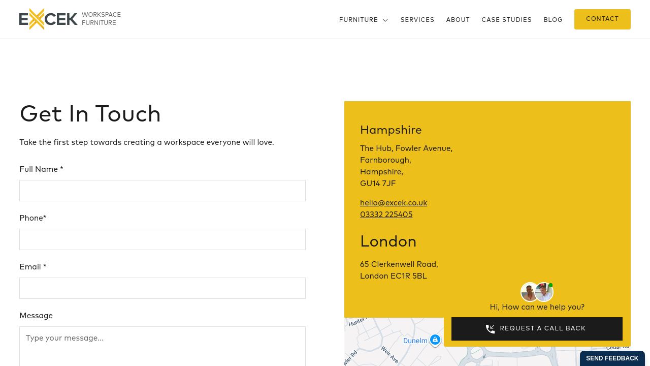 EXCEK OFFICE SOLUTIONS LIMITED website preview