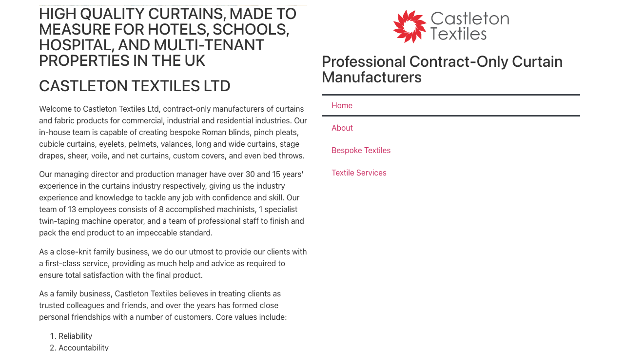 CASTLETON TEXTILES LIMITED website preview