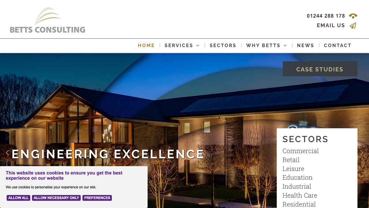 BETTS GEO ENVIRONMENTAL LIMITED website preview
