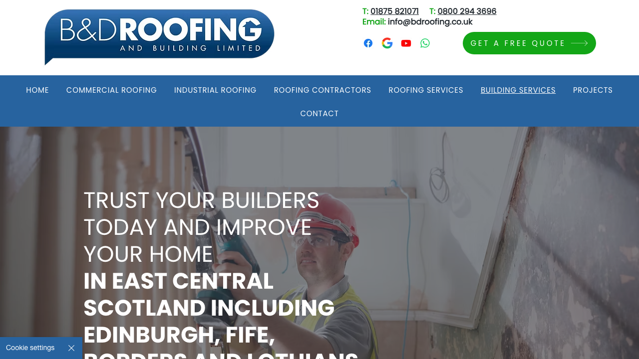 BYD ROOFING & BUILDING LTD website preview