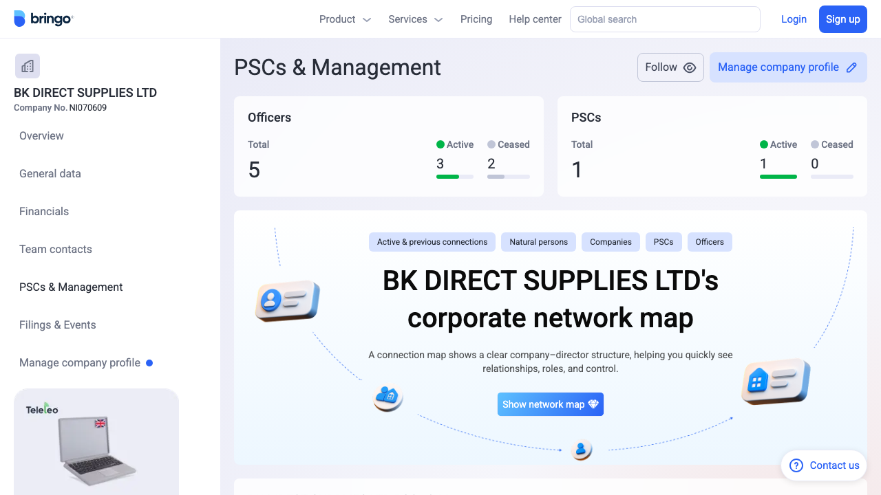 BK DIRECT SUPPLIES LTD website preview