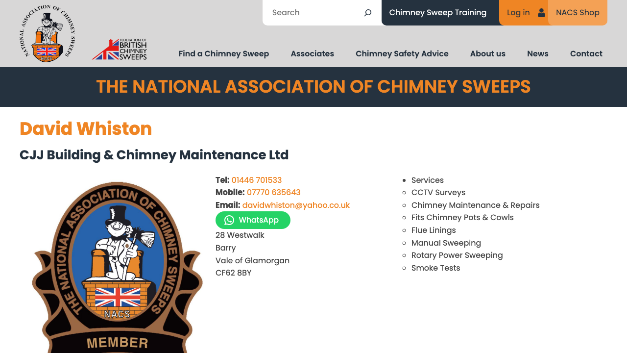 CJJ BUILDING & CHIMNEY MAINTENANCE LTD website preview