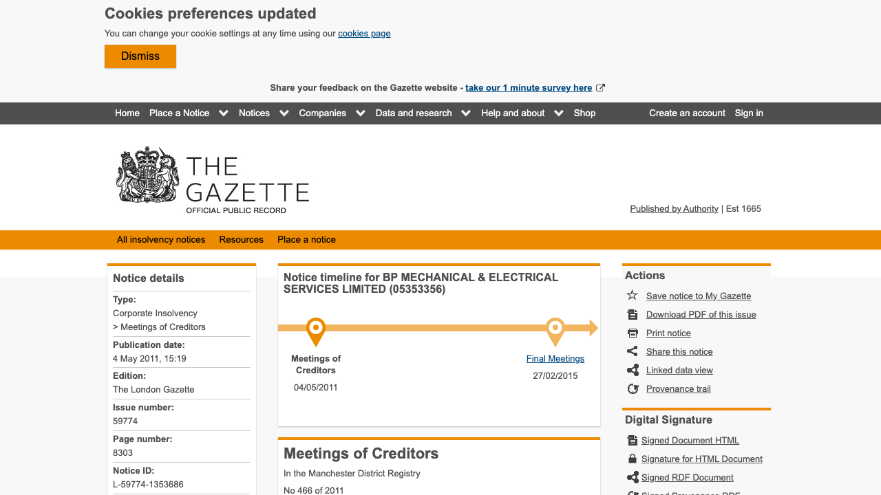 BP ELECTRICAL SERVICES LTD website preview