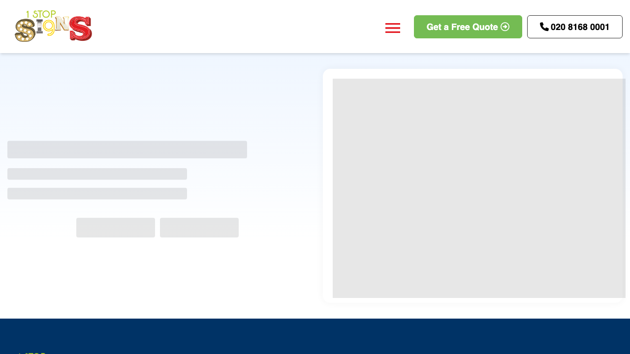 1 STOP GRAPHICS LTD website preview