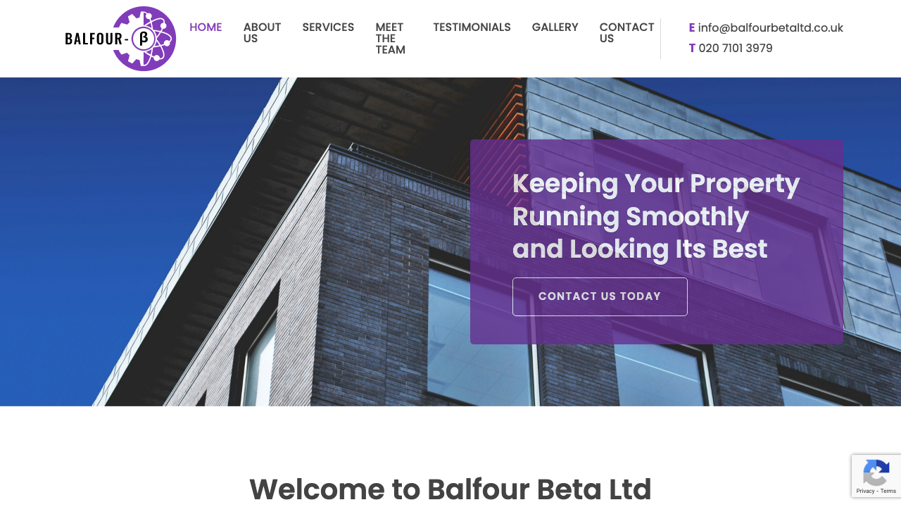 BALFOUR BETA LTD website preview