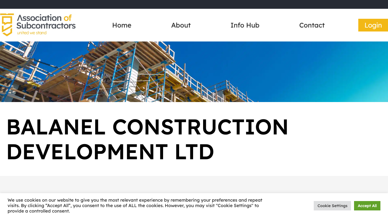 BALANEL CONSTRUCTION DEVELOPMENT LTD website preview