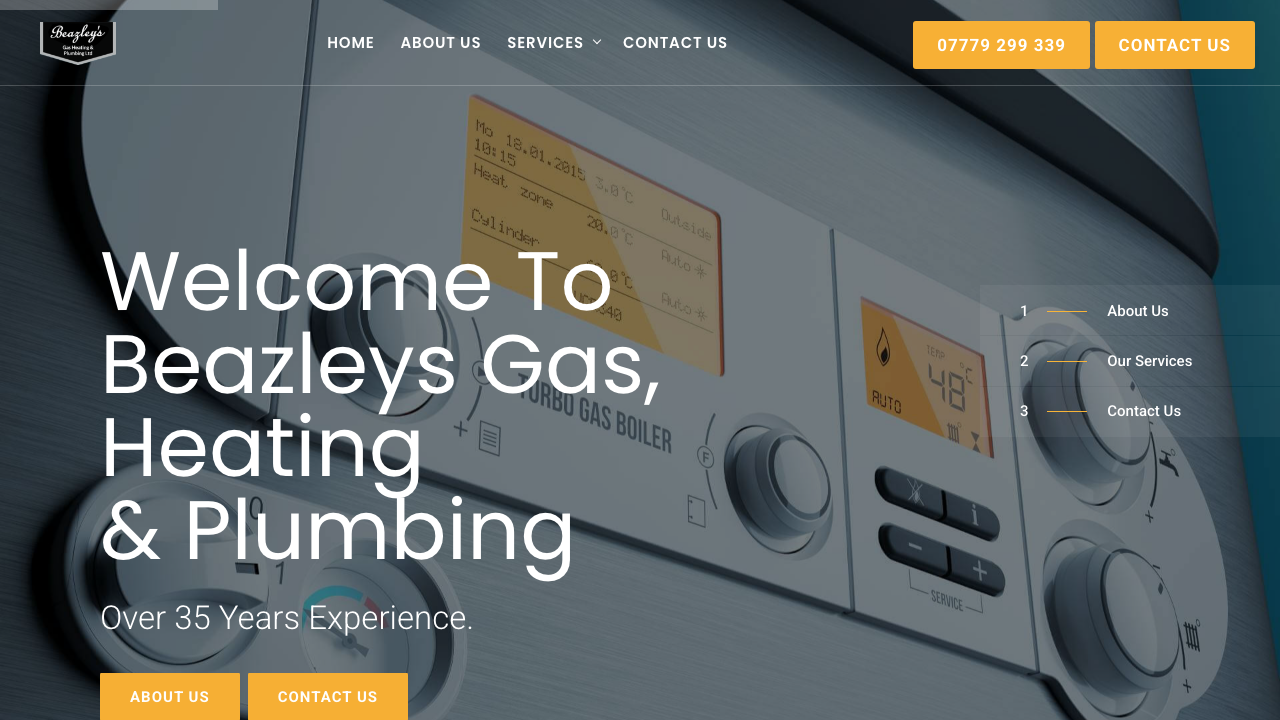 BEAZLEYS GAS HEATING & PLUMBING LIMITED website preview