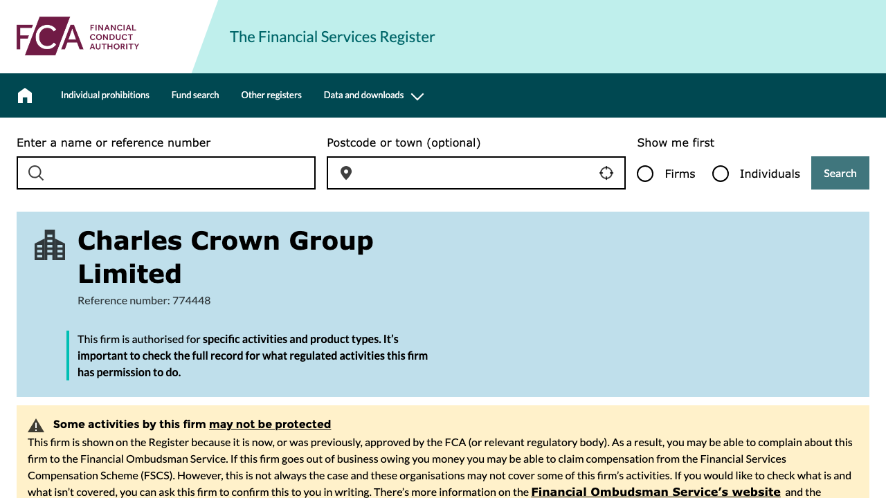 CHARLES ENDEAVOUR LTD website preview