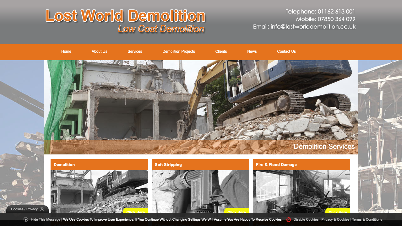 BENNETTS DEMOLITION SERVICES LIMITED website preview