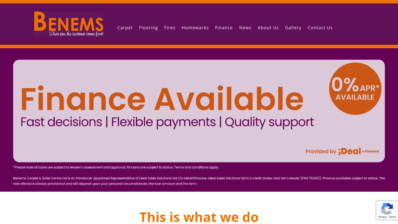 BENEMS CARPET & SUITE CENTRE LTD website preview