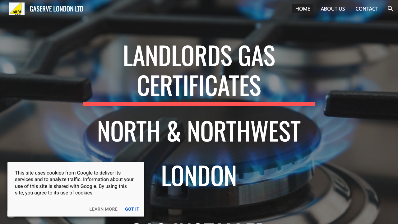 GASERVE LONDON LTD website preview