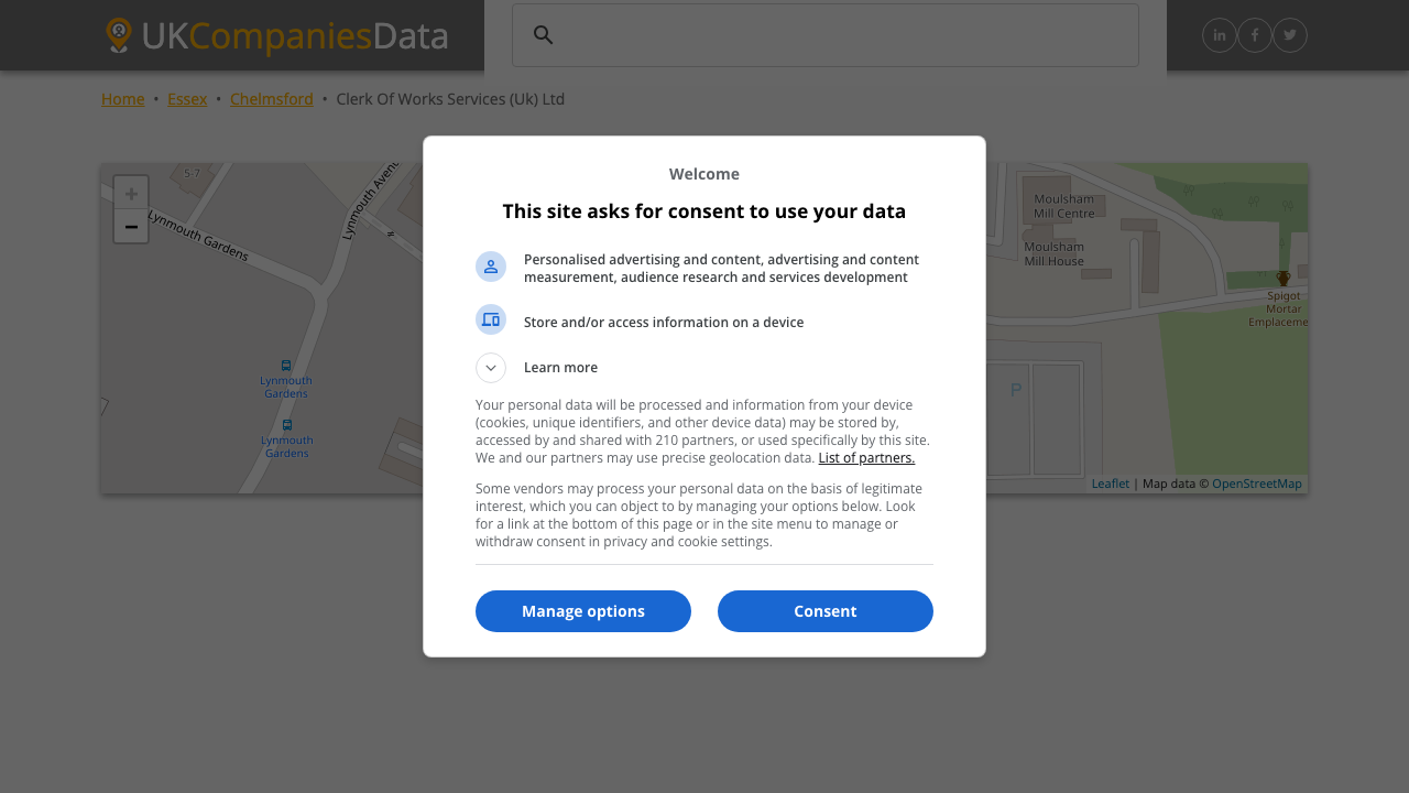 CLERK OF WORKS SERVICES (UK) LTD website preview