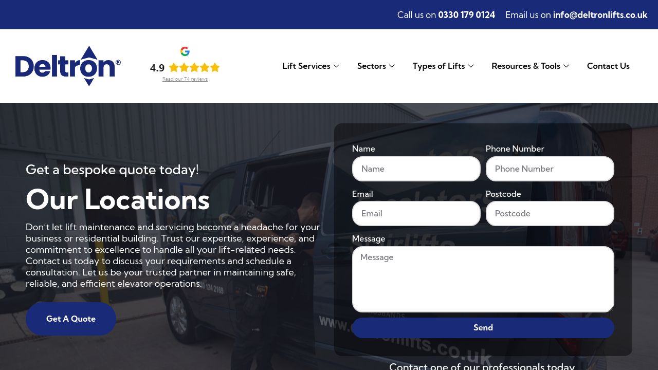 DL LIFTS, INSTALLATIONS  AND REPAIRS LIMITED website preview
