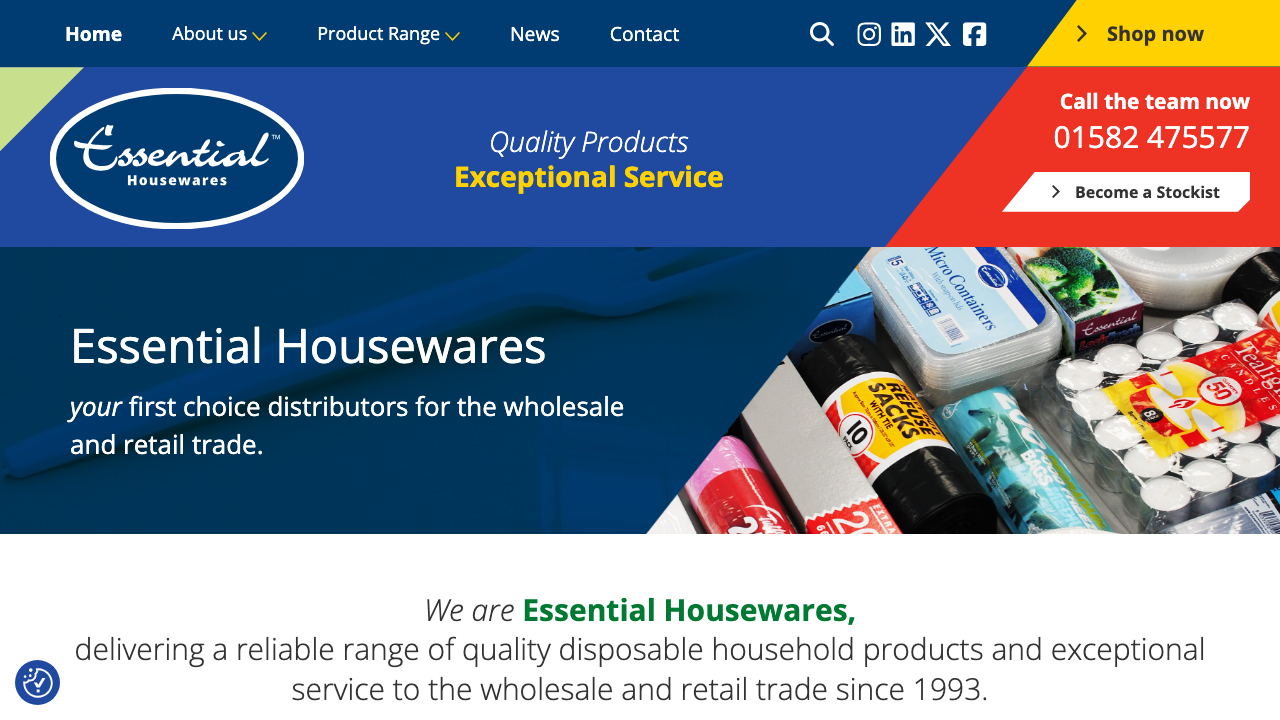 ESSENTIAL HOMES LIMITED website preview